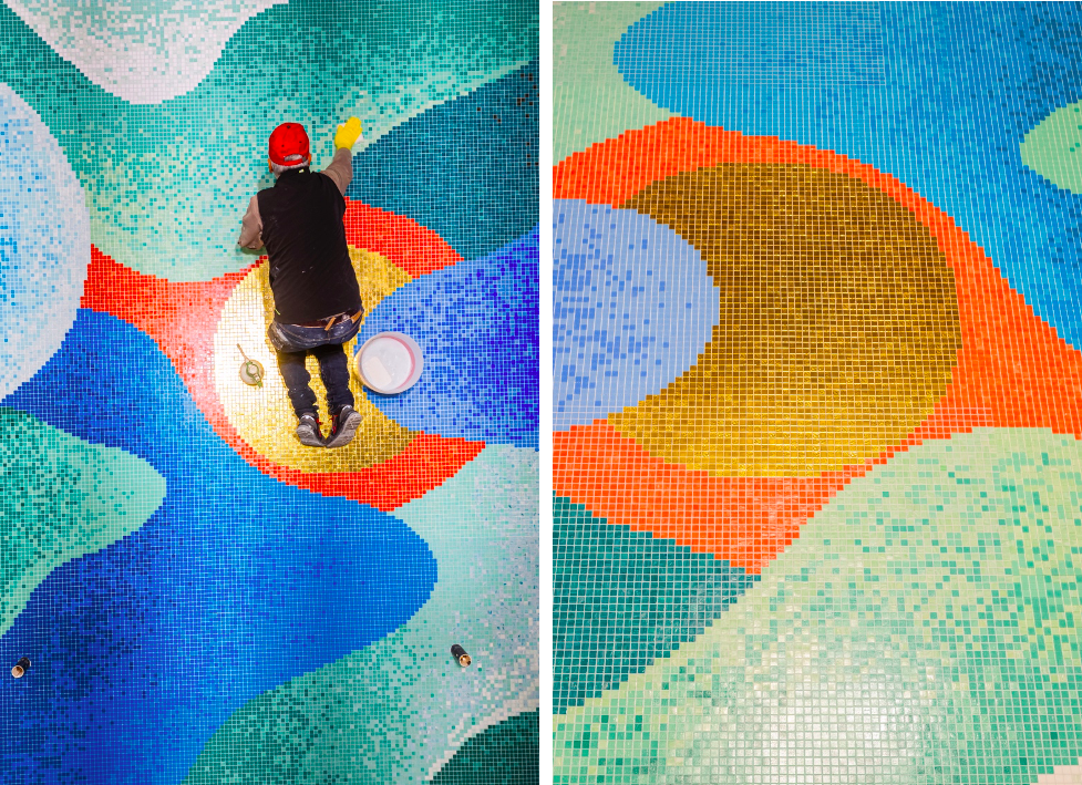 LE SIRENUSE'S SWIMMING POOL IS A WORK OF ART BY NICOLAS PARTY